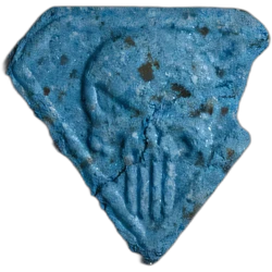 Compressa Punisher — MDMA 122mg — Marseille, Francia