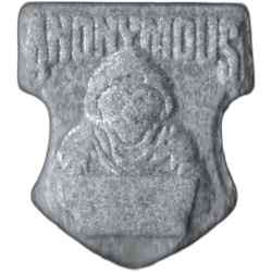 Compressa Anonymous — MDMA 241mg; Caffeine 1% — Barcelona, Spagna