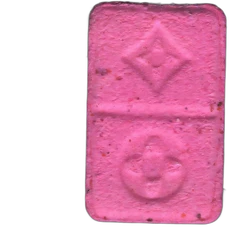 Compressa Louis Vuitton — MDMA 3mg; Caffeine 29mg; Synthesis impurity — Madrid, Spagna