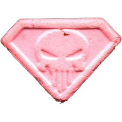 Compressa Punisher — MDMA 88mg — Barcelona, Spagna