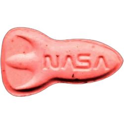 Compressa NASA — Caffeine 1mg; 2C-B 5mg — Barcelona, Spagna