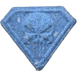 Compressa Punisher — MDMA 187mg — Madrid, Spagna