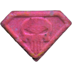 Compressa Punisher — MDMA 204mg — Madrid, Spagna