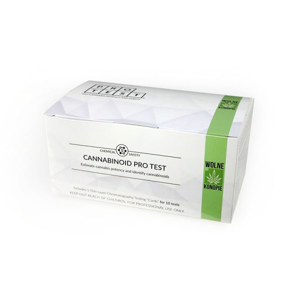 Confezione del kit di test per cannabinoidi